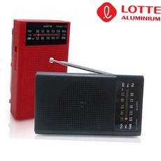 휴대용 AM FM 아날로그 미니 라디오 효도라디오 부모님선물 비상용라디오, 단일 옵션, 레드