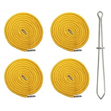 (끼우개 포함) 140cm 원형 후드끈 바지끈 4개, 1세트, 머스타드(4개)