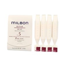 MILBON 哥德式 潤活 HEAT 護髮 5F劑 細軟髮適用 髮膜, 1個, 36ml