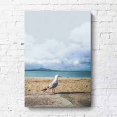 북유럽 해변 풍경 인테리어 액자 거실 장식 그림 모던한 디자인 아트포스터 우드액자 대형사진인화 매력적인 소형액자 현대적인 스타일 액자제작, 내부나무액자 L