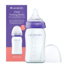 란시노 내추럴웨이브 젖병, 혼합색상, 160ml, 1개 혼합색상, 160ml, 1개