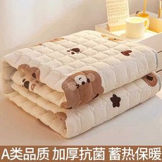 바닥 요매트 누빔 이불요 두꺼운 까는이불, 앤디베어90x200cm(약2kg)