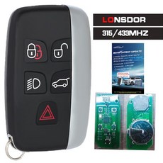 스마트키 Lonsdor 특정 스마트 키 2015 2016 2017 2018 랜드로버 재규어 워드 K518 용 5 버튼 315MHz 433MHz, 1)315MHz