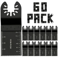 멀티 도구 블레이드 진동 톱 다기능 Renovator 목재 금속 플라스틱 절단 용 커터, 02 60Pcs, 02 60Pcs