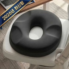 레브릭 메모리폼 치질 도넛 방석, 1개, 팬텀블랙