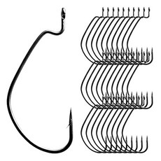 캣츠크로우 와이드갭훅 316 루어바늘 웜훅 1/0호, 80개