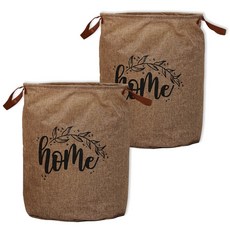 긱보드 홈 분리수거 빨래 바구니, 브라운2개