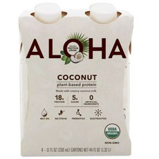 Aloha 植物蛋白椰子, 4件, 330毫升