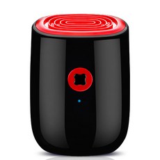 除濕機家用臥室抽濕器小型空氣乾燥除潮吸濕地下室防潮神器, 黑紅色:韓規