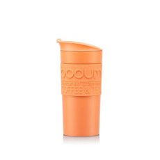 Bodum 355ml(12온스) 이중벽 단열 여행용 머그 뚜껑 포함 스테인리스 스틸 벨리니, 1개