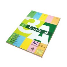 3A 오색용지 복사용지 80g, A4, 100개 A4, 100개
