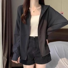 夏季冰絲防曬連帽外套 女外穿長袖涼感