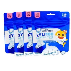 핑크퐁 아기상어 자일리100 자일리톨, 40g, 4봉
