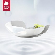 兒童洗頭帽 護耳洗頭擋水浴帽, 原點白,大小可調節-適合頭圍32cm-52cm, 1個