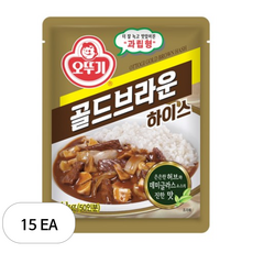 오뚜기 골드브라운 하이스, 1kg, 15개