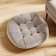 대형방석(55X55) 두꺼운방석 원형 사각 키높이 등받이 빅사이즈 큰방석, 그레이