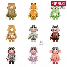 POPMART MOLLY100 피규어 2세대 기념일 블라인드 박스 몰리캐릭터 인테리어소품 굿즈, 몰리 3세대-9개 언박싱 Non-중복