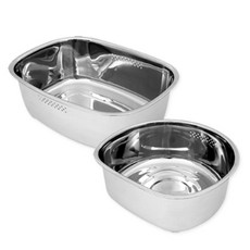 사각 스텐설거지통 싱크대 스텐통 설거지볼 반원형, 사각형, 1개