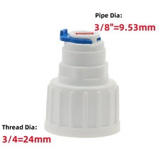 OD 튜브 RO 푸시핏 BSP 파이프 수족관 커넥터 역삼투 암나사 피팅, Pipe to Female, PCF 9 53mm 3I4