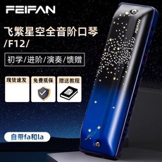 FEIFAN/飛繁 星空全音階口琴 F12 初學演奏, #D調, 1個