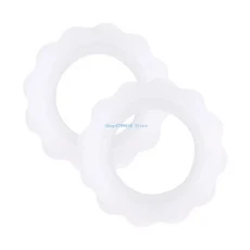 모유수유 1 쌍의 실리콘 안락 반지는 섬세한 피부에 실버 간호 컵을위한 안락 반지, 01 CHINA, 01 L