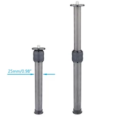 경량 EC 탄소 섬유 삼각대 센터 칼럼 32.5mm 2 섹션 연장 튜브 모노 포드 어댑터 익스텐더, 03 EC1 25mm, 01 빠른