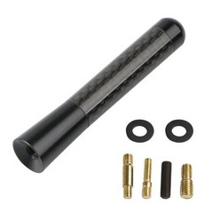 자동차 지붕 안테나 탄소 섬유 3.5/8/12cm 라디오 공중 안테나 라디오 FM/AM 금속 수신 짧은 뭉툭한 마스트, [05] B-01 Set 8cm