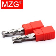 MZG 2 플루트 HRC55 알루미늄 엔드 밀 HSS 금속 커터 카바이드 합금 밀링 공구 키 시터 라우터 비트 고정밀 0 20mm, 3.0x3Dx50L