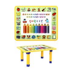 교육용테이블 접이식 구구단 어린이 공부상유아 어린이책상 좌식책상, 단품