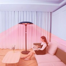 전기야외히터 우산형 삿갓형 대기실 반사식 난로, 2100W 블랙 수동 3단계 A