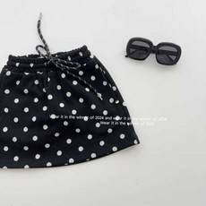 大丫 小丫【90-130cm】兒童韓版半身裙 女童波點半身裙 防走光短裙 秋冬新款寶寶時髦百搭圓點短裙女童防走光裙褲