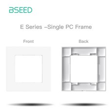 BSEED 지그비 클릭 스위치 모듈 스마트 라이트 스위치 DIY 부품 PC 플라스틱 프레임 지그비 소켓 컴포넌트 홈 자동화용, 9)Single PC Frame