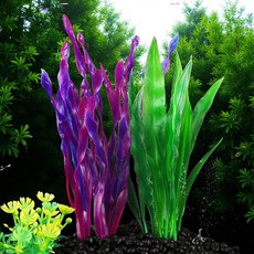 수족관 조경 인공 수초 어항 장식 치어 잔디 연노랑풀, 1개