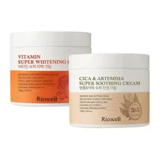 기초보습 리코셀 슈퍼 진정 크림 피부컨디션 회복 리프팅관리 100g, 진정 크림 + 미백 크림 100g