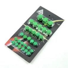 오토바이 스크류 캡 커버 모터 스쿠터 너트 볼트 장식 개조, 1개, 3. Green