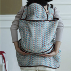 신생아 아기띠 매듭형 버클형 신생아용 휴대용 유아용 4계절 포대기 캐리어 받침 시트 망토 유아 아기띠, 그레이래빗버클형