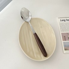 雞翅木便攜餐具組，含叉子、湯匙、筷子，木質餐具三件組，環保餐具套裝, 1個, 只因木 I 湯匙