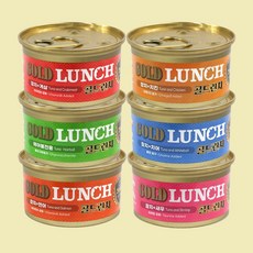 드림펫푸드런치 프리미엄 골드 고양이 런치캔 6종콤보, 4세트