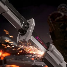 LED 불빛 효과 소리나는 장난감 검 놀이용 장난감칼, 그레이, 1개