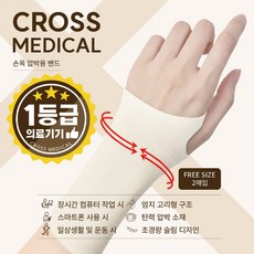 크로스메디컬 의료용 1등급 초경량 슬림 손목보호대, 스킨, 2개