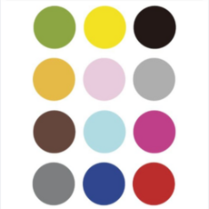 다용도 방수 WBWG169 원형스티커 20mm 시트지, 다크브라운