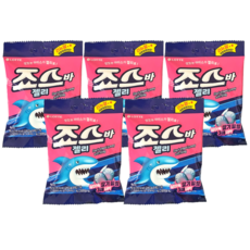 롯데 죠스바 젤리 구미 젤리셔스, 70g, 5개