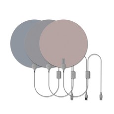 잉코 양면 발열 USB 휴대용 전기방석 PD-S270, 로즈우드, 27 x 27 cm