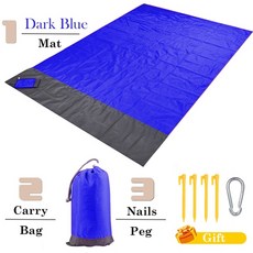 차박평탄화 매트 자동차차박 자충 차량바닥 차크닉 방수 캠핑 비치 담요, 140cm x 200cm, Dark Blue