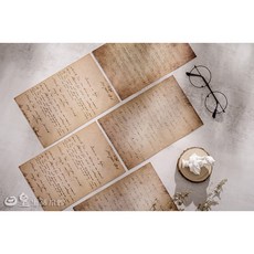 日皇 復古歐美英文卡片 復古英文做舊拍照卡片 歐美風手寫英文拍照背景道具, 1入(隨機出貨), 1個