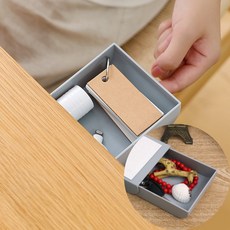 접착식 서랍 그레이 부착식책상밑서랍