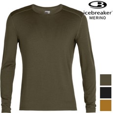 Icebreaker Tech BF260 男款圓領長袖上衣 - 美麗諾羊毛排汗衣