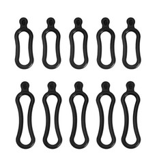 510Pcs 자전거 전면 라이트 토치 고정 밴드 자전거 라이트 토치 번지 스트레치 고무 스트랩 사이클링 핸들 바 스트랩, TypeC S5L5