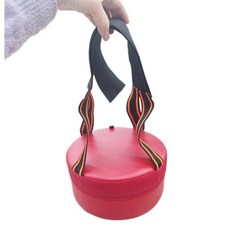 국내산 다용도 빨간 벨크로 방수작업방석 원형 소 약지름25cm x 높이12.5cm 농사용 밭일 농업용 갯벌 김장 의자, 2개