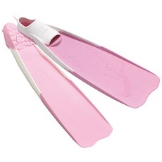 PROBLUE F-795 橡膠長板蛙鞋 自由潛水長蛙 (附蛙鞋收納袋), 粉紅色,M